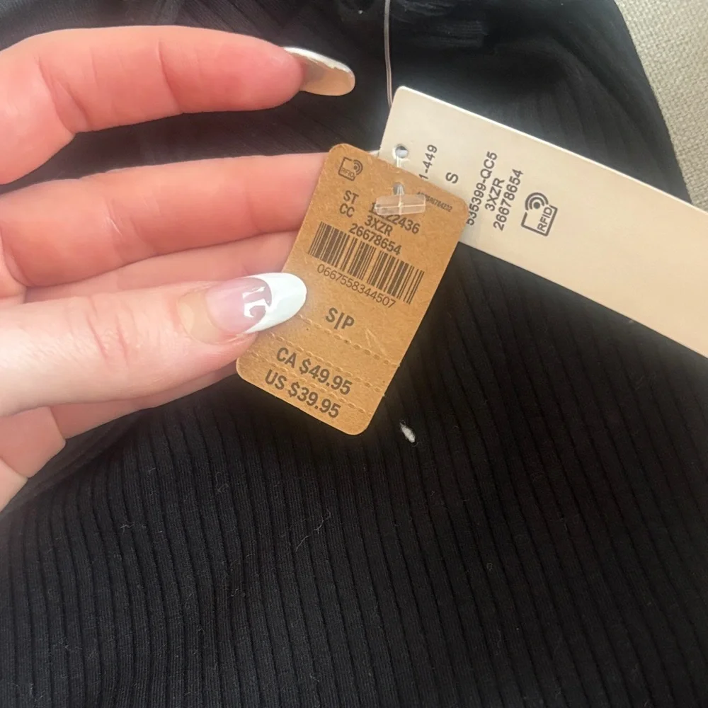 PINK Victoria’s Secret Black Ribbed Tank Dress - Picture 3 of 3